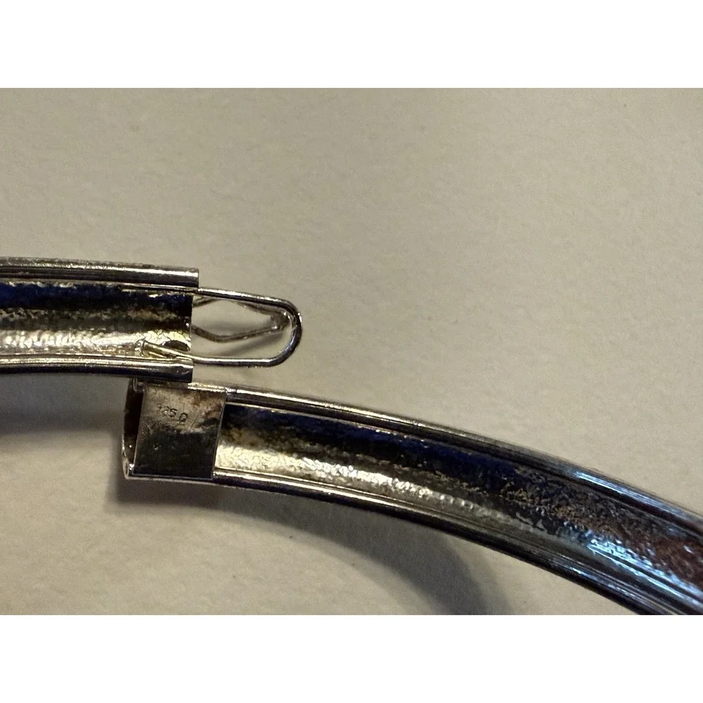 VINTAGE STUNNING STERLING SILVER BANGLE BRACELET ~ 925‎